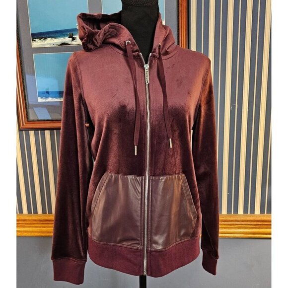 Calvin Klein Plum Purple Lightweight Velvet Feeling Casual Jogging jacket, XS - Picture 1 of 7